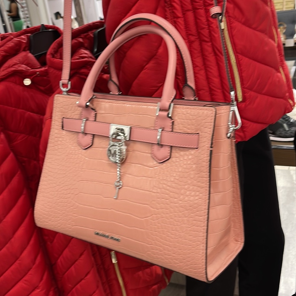MICHAEL KORS HAMILTON MEDIUM SATCHEL 
 COLOR: Primrose 
NWT - Picture 15 of 16